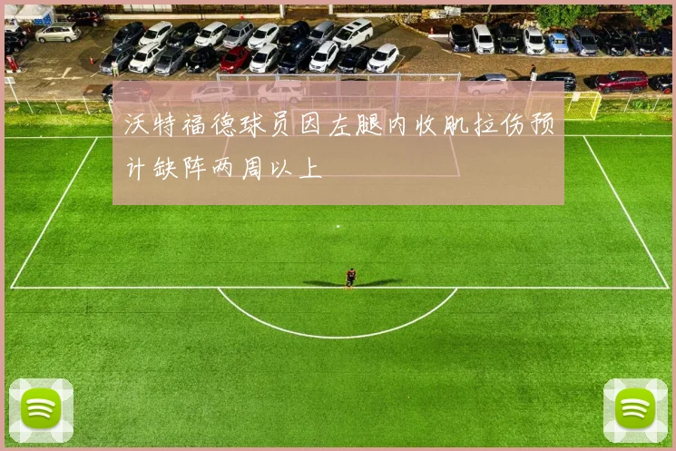 沃特福德球员因左腿内收肌拉伤预计缺阵两周以上