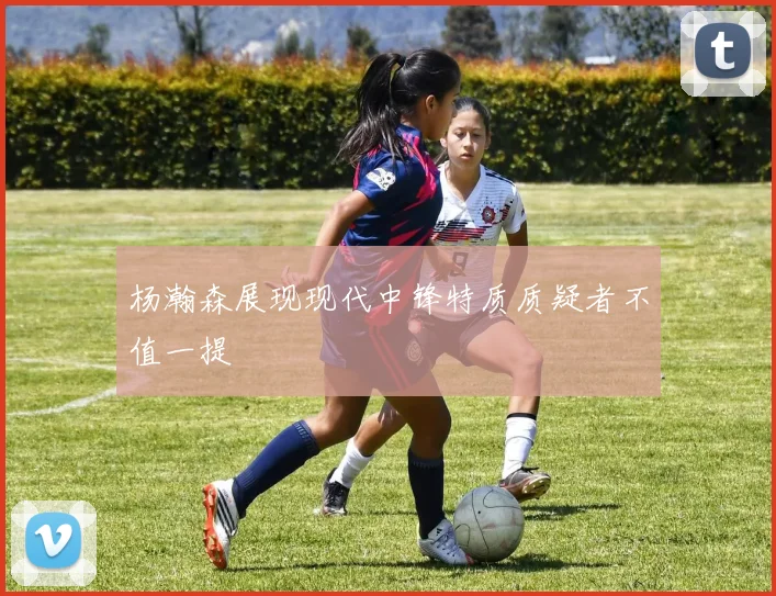 杨瀚森展现现代中锋特质质疑者不值一提